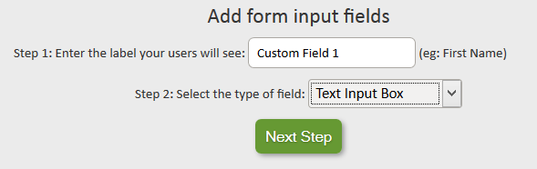 Branded upload form - step 2